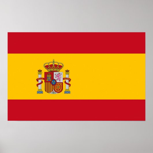 Poster mit Flagge Spaniens (Vorne)