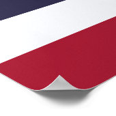 Poster mit Flagge Thailands (Ecke)
