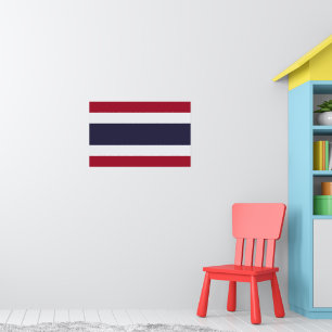 Poster mit Flagge Thailands