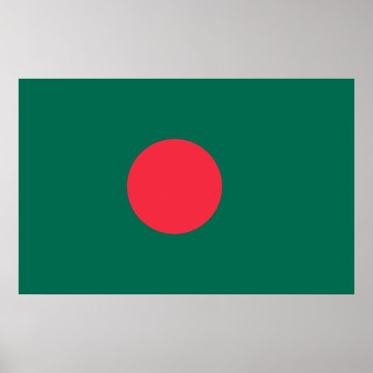 Poster mit Flagge von Bangladesch (Vorne)