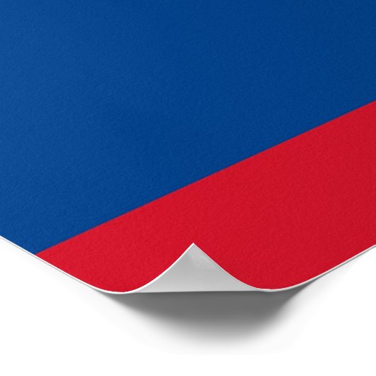 Poster mit Flagge von Belize (Ecke)