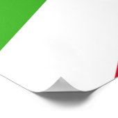 Poster mit Flagge von Burundi (Ecke)