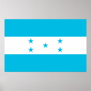 Poster mit Flagge von Honduras
