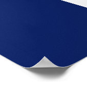 Poster mit Flagge von Iowa, USA. (Ecke)