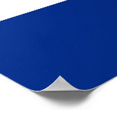 Poster mit Flagge von Missouri, USA. (Ecke)