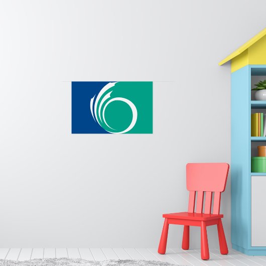 Poster mit Flagge von Ottawa, Kanada (Kinderzimmer 1)
