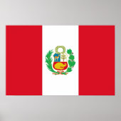 Poster mit Flagge von Peru (Vorne)