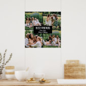 Poster mit Fotocollage der besten Freunde (Küche)