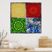 Poster mit fünf Elementen (Küche)