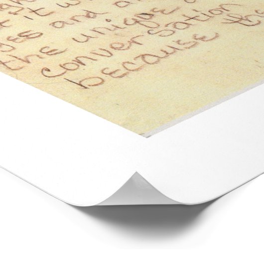 Poster mit Gedicht (Ecke)