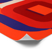 Poster mit geometrischer Wandkunst im Stil der Mit (Ecke)