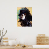 Poster mit Giovanni Boldini Malerei (Küche)