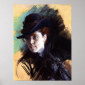 Poster mit Giovanni Boldini Malerei (Vorne)