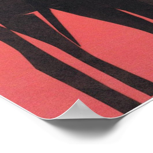 Poster mit Giraffen-Silhouetten (Ecke)