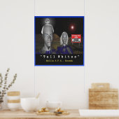 Poster mit großen weißen Außerirdischen (Küche)