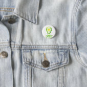 Poster mit grüner Energie, Postkartendruck, Kerami Button (Beispiel)