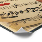 Poster mit Hafis - tausendsaitiges Instrument (Ecke)