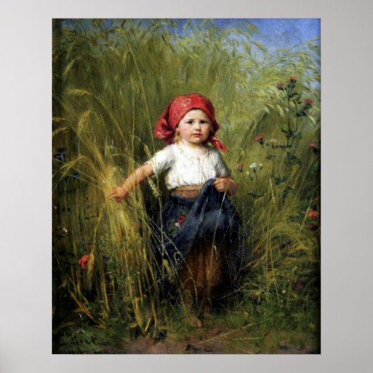 Poster mit Heinrich-Hirt-Malerei (Vorne)