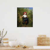 Poster mit Heinrich-Hirt-Malerei (Küche)