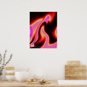 Poster mit heißem Sonnenuntergang (Küche)