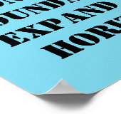 Poster mit Insider-Nachricht (Ecke)