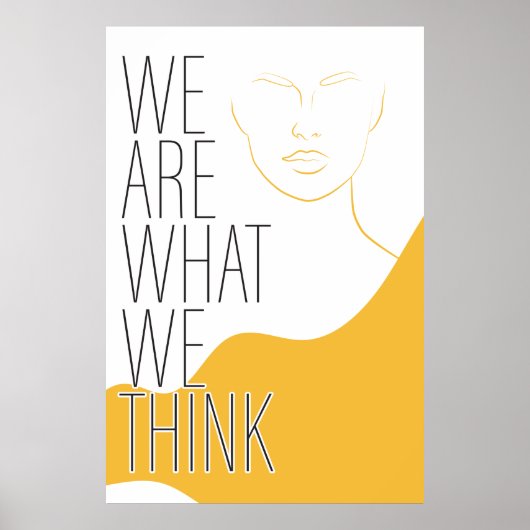 Poster mit Inspirationsbotschaft (Vorne)