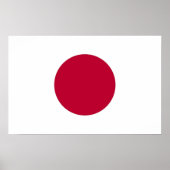 Poster mit japanischer Flagge (Vorne)