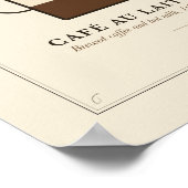 Poster mit Kaffeegetränken (Ecke)