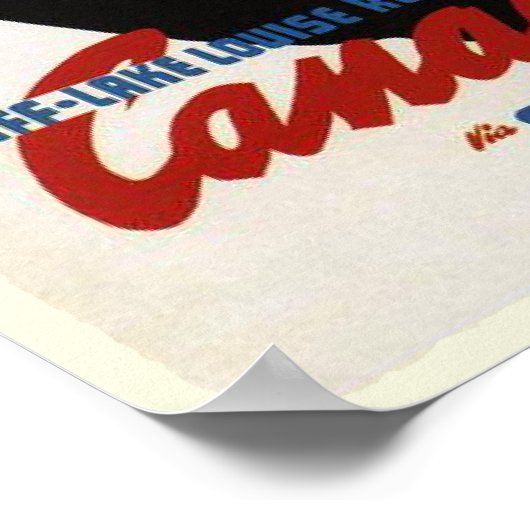 Poster mit kanadischen Rockies Ski Print (Ecke)