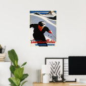 Poster mit kanadischen Rockies Ski Print (Heimbüro)