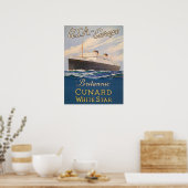 Poster mit Kreuzfahrtwerbung (Küche)