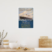 Poster mit Kreuzfahrtwerbung (Küche)