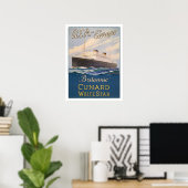 Poster mit Kreuzfahrtwerbung (Heimbüro)