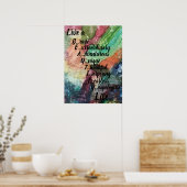 Poster mit Leben und schönem Leben (Küche)