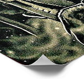 Poster mit Malerei des amerikanischen Ureinwohners (Ecke)