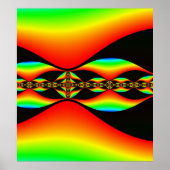 Poster mit Mandelbrot-Fraktal (Vorne)