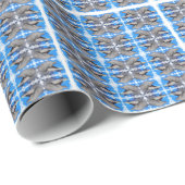 Poster mit mehreren Porträts von Delfinen Geschenkpapier (Rolleneckpunkt)