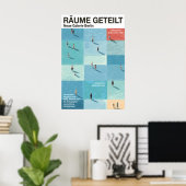 Poster mit Menschen in Rasterflächen - Modernes De (Heimbüro)