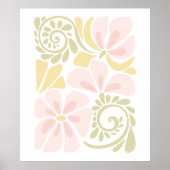 Poster mit modernem Blumendesign. (Vorne)
