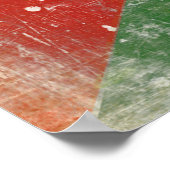 Poster mit Not leidender Flagge aus Palästina (Ecke)