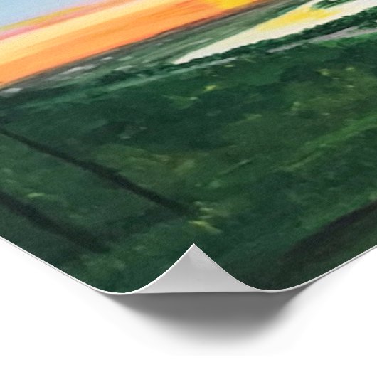 Poster mit Ohio River-Szene (Ecke)