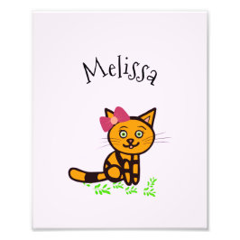 Poster mit Orangenkatze