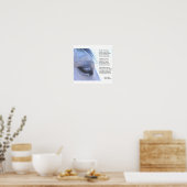 Poster mit Pferd und Gedicht von Anna Blake. (Küche)