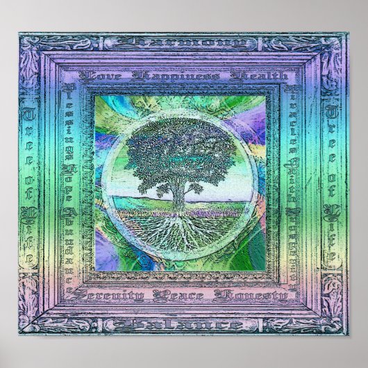 Poster mit positiven Gedanken (Vorne)