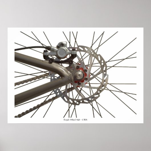 Poster mit Radhub (Vorne)