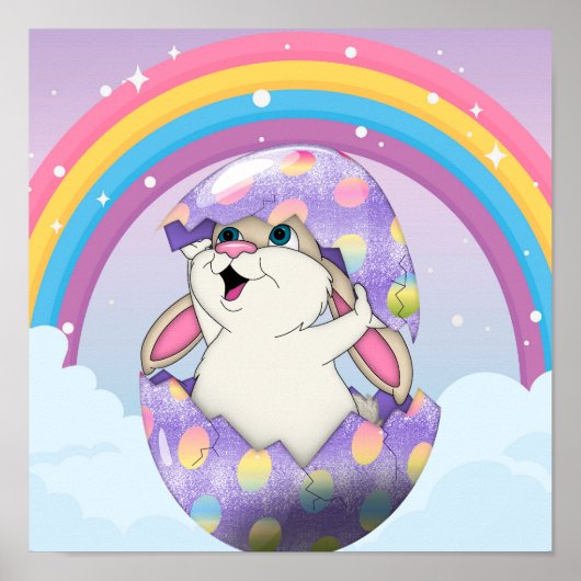 Poster mit Regenbogen (Vorne)