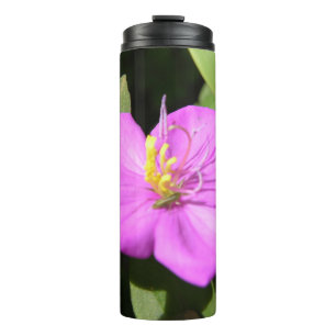 Poster mit rosa hawaiianischer Plumerie auf Kunstl Thermosbecher