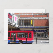 Poster mit rotem Londoner Bus Postkarte (Vorne/Hinten)