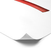 Poster mit rotem Stuhl (Ecke)