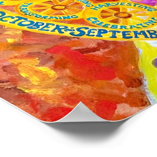 Poster mit Saisonkalender 2026 (Ecke)